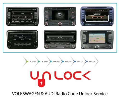 Audi, Vw Radio Unlock Service Pin Code Decode Fast Service Volkswagen Audi